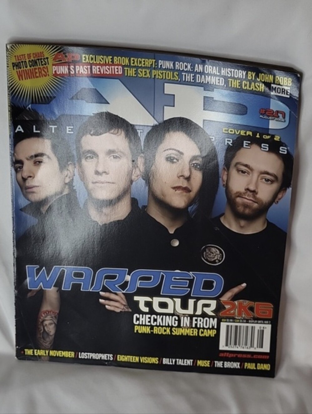 Alternative Press Magazine Warped Tour 2k6 Collectors Issue #217 August 2006